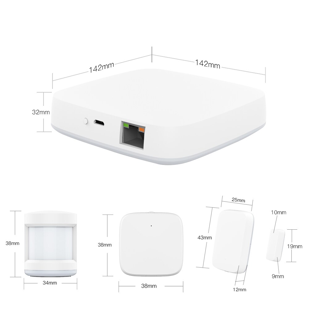 Tuya Zigbee Smart Gateway Hub Domotica Scène Security Alarm Kit Pir Deur & Venster Temperatuur En Vochtigheid Sensor Smart leven