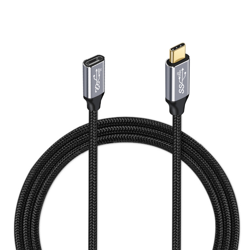 Câble d'extension USB C3.1 Type-C 100W mâle à femelle Gen 2, cordon d'extension