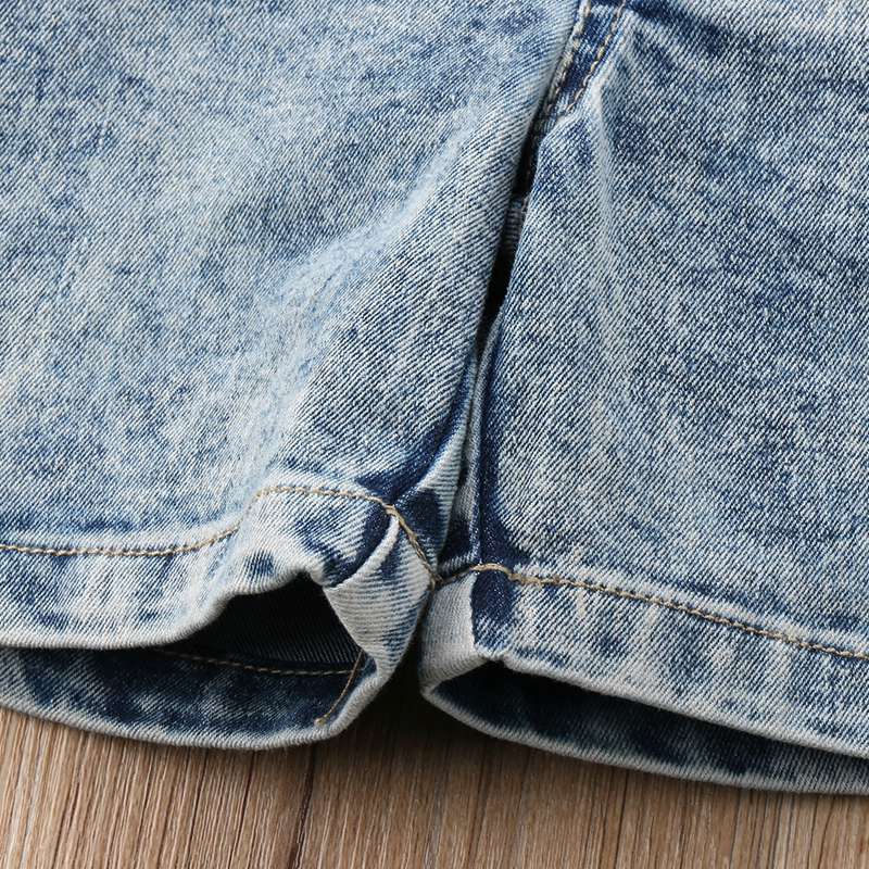 Kids Baby Girls Boys Deinm Bib Pants Overalls Cotton Blue Romper Playsuit Outfits Clothes Overalls