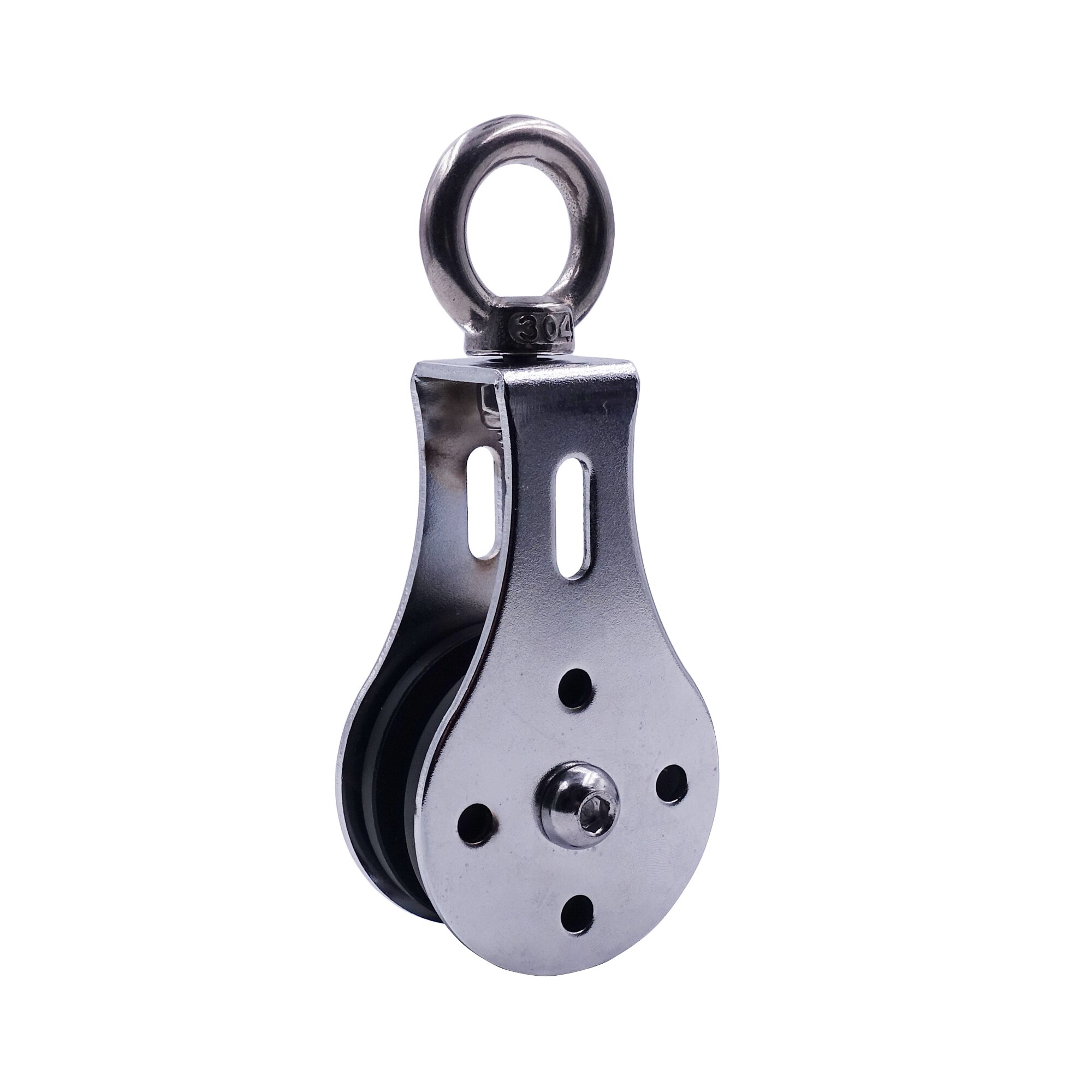 Fitness Bearing Pulley for Home Gym Cable Machine Wire Rope Attachment System Aluminum Wheel Lifting Strength Workout Equipment: black