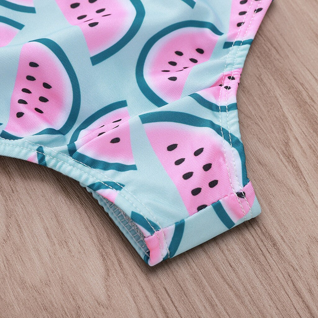 Swimwear Toddler Infant Baby Girls Watermelon Swimsuit Swimwear Swimming Bikini One-Piece Bodysuit Swimwears for 0-4Years Girl