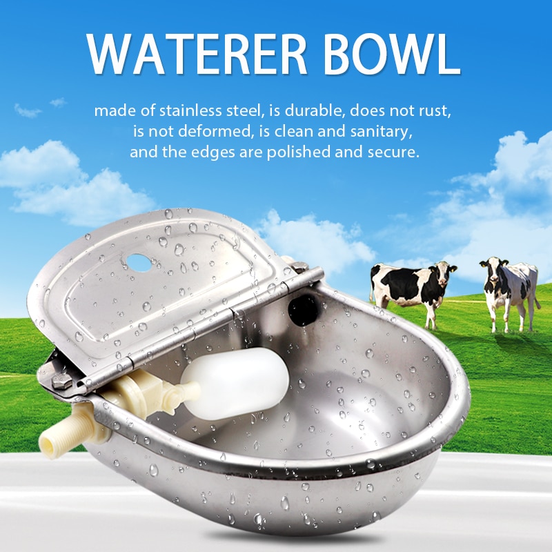 Livestock Cattle Horse Drinker Bowl Automatic Waterer Float Outlet For Cattle Dog Sheep Pig Feeder Farm Animal Livetock