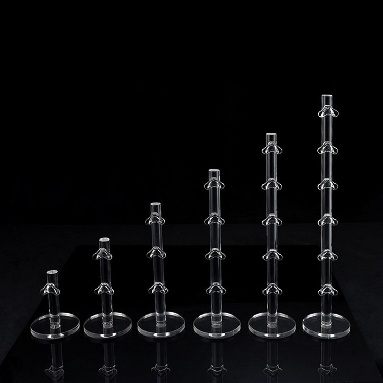 Acrylic 6 Pairs Sunglasses Eye Glasses Frame Rack Eyewear Counter Holder Display Stand Display Holder