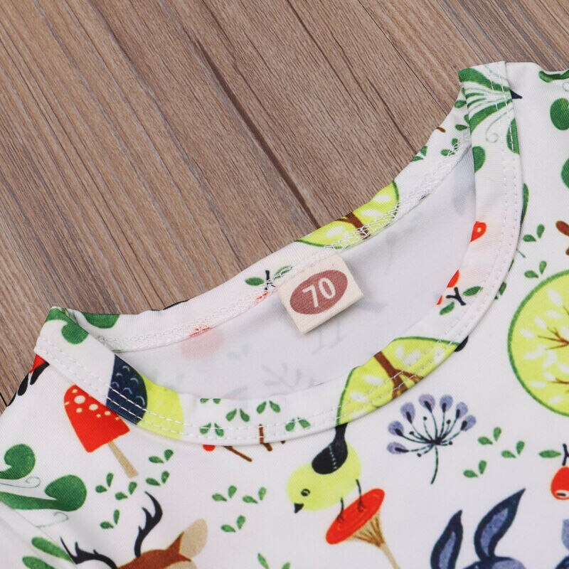 bebé primavera otoño ropa bebé niño recién nacido dibujos animados Fawn manga larga mono chico animales ropa