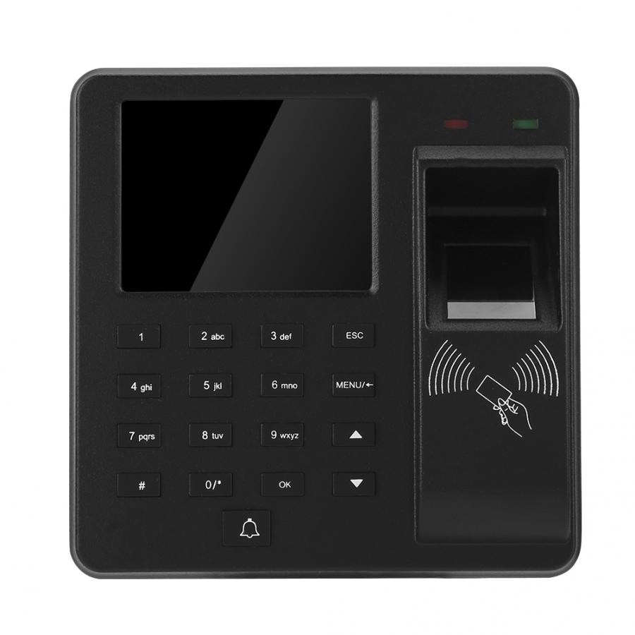 Mini Fingerprint ID Card Password Door Access Control Machine with LCD Screen Door Entry System Home Office Security Accessories