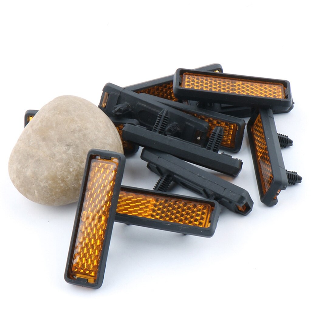Reflector de Pedal para bicicleta, accesorios reflectantes de seguridad para ciclismo nocturno, 10 Uds.