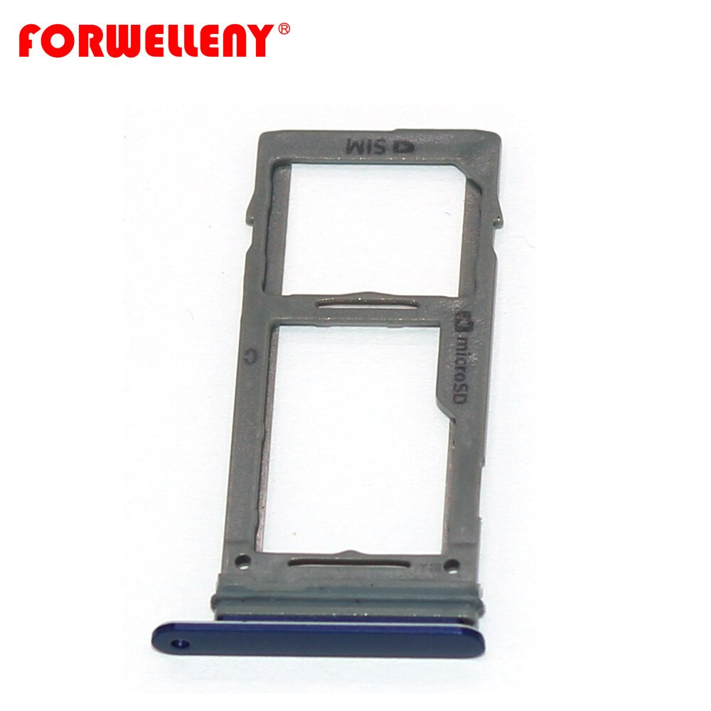 For SAMSUNG Galaxy note9 note 9 SM-N960 Micro Sim Card Holder Slot Tray Replacement Adapters Black, grey, gold, blue, purple: blue