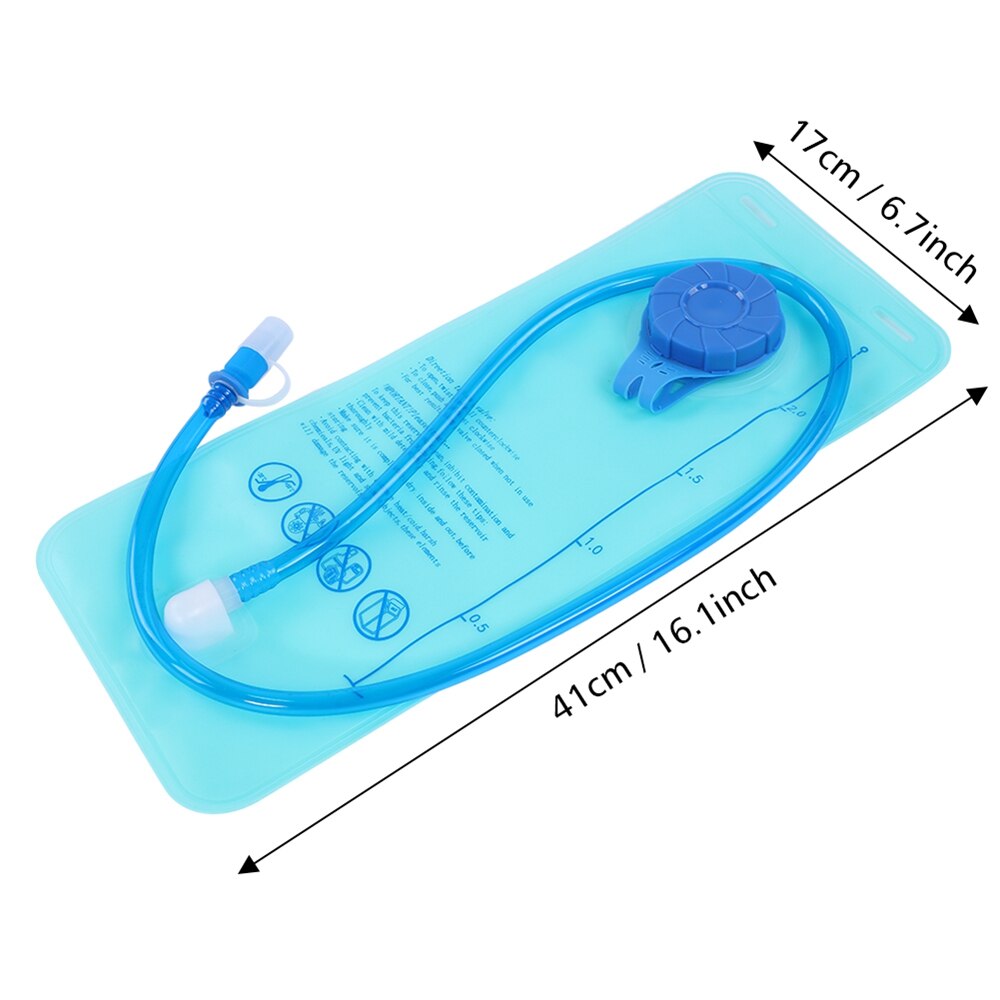 2L Large Capacity Portable Water Bag Outdoor Sports Travel Cycling EVA Water Bladder Outdoor Sports Accessories