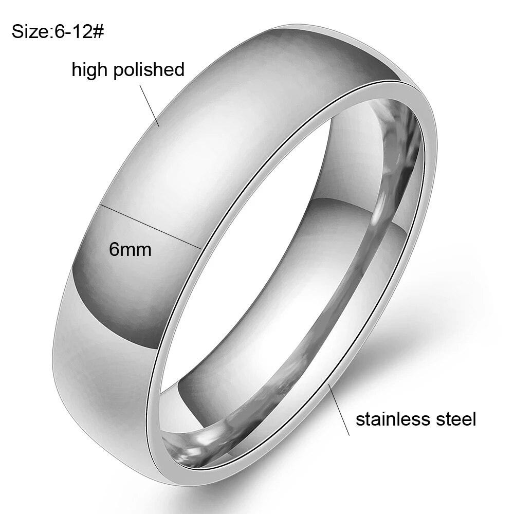 Mode Paar Sieraden Ring Anniversary Kerst Accessoires Rvs Wedding Party Ringen Voor Vrouwen Mannen