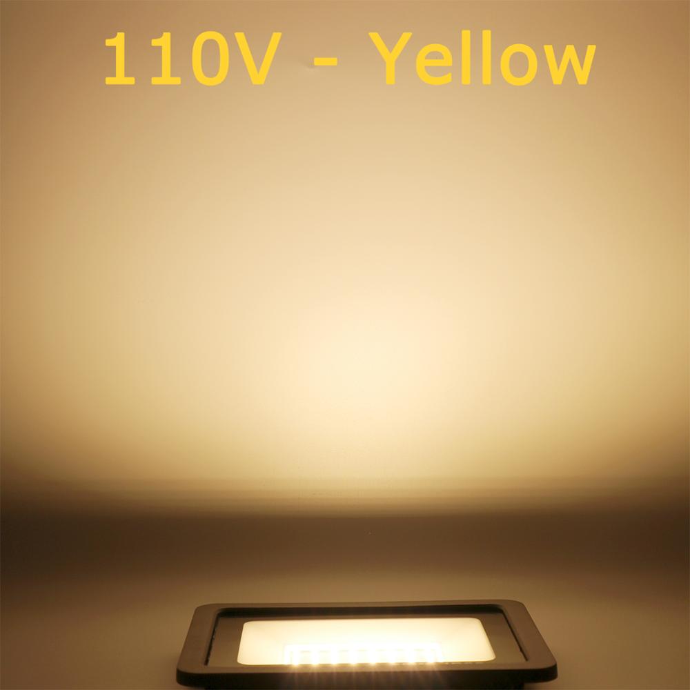 10W 30W 50W 100W LED Flood Light Waterproof IP65 Spotlight Wall Lamp Outdoor Lighting Warm Cold White 110V 230V LED FloodLight: 110V - Yellow / 10W