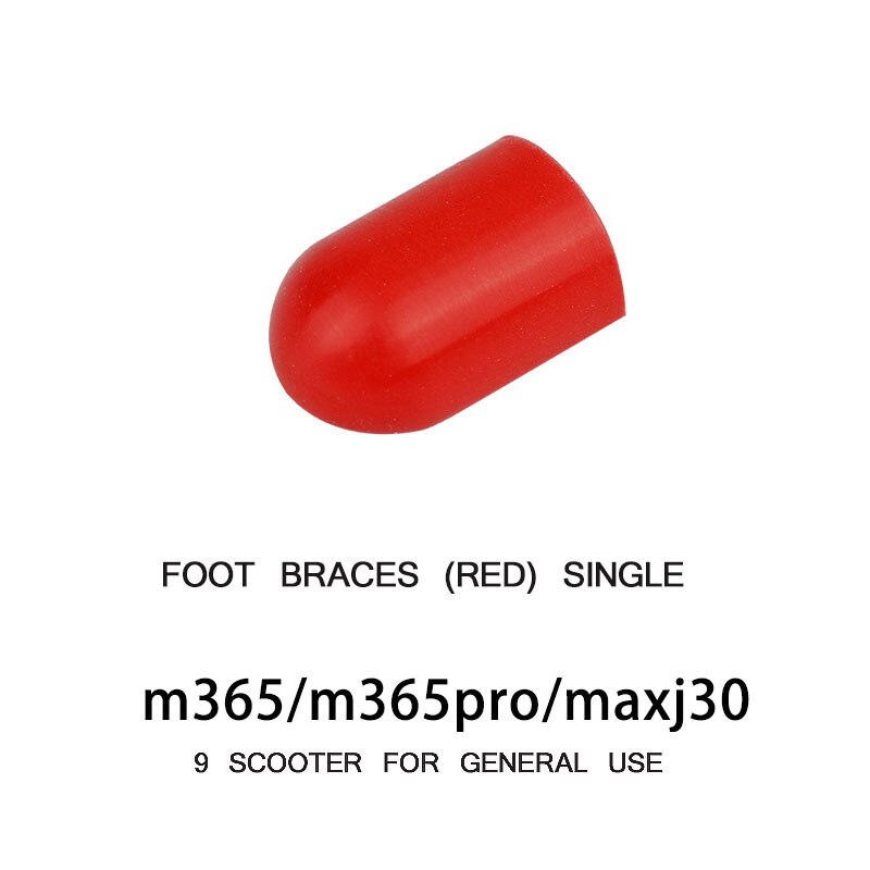 Electric Scooter Bracket Silicone Pedal Durable Silicone Bracket Scooter Bracket Foot Support Scooter With Silicone Cover: Red