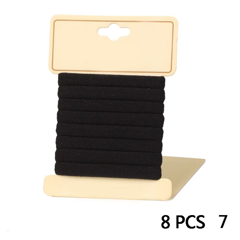 8 Teile/satz Mädchen Elastische Stirnband Haar Band Candy Headwear Haar Seil Kinder Haar Zubehör: 8 PCS  7