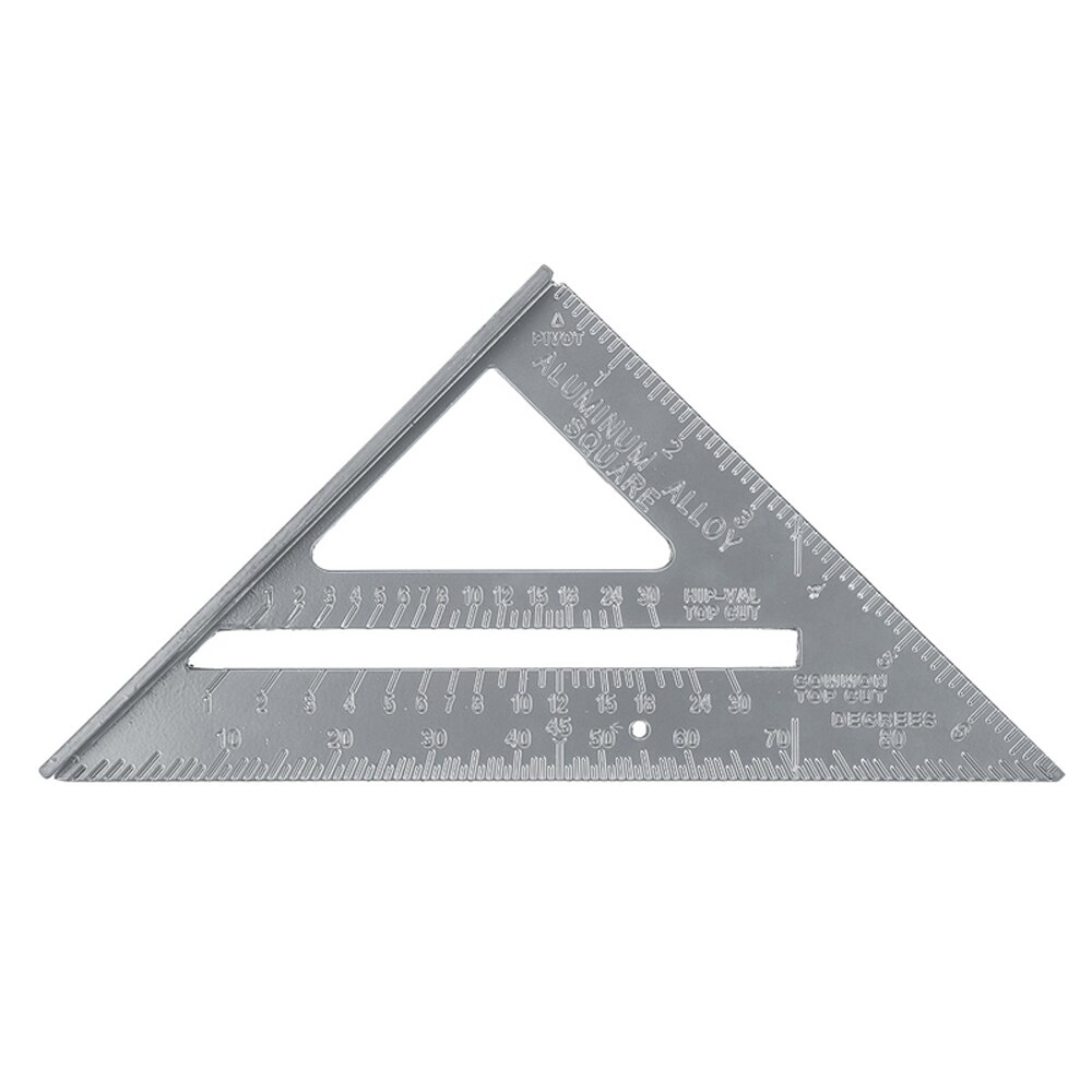 7inch Measurement Tool Square Ruler Aluminum Alloy Speed Protractor Miter For Carpenter Tri-square Line Scriber Saw Guide