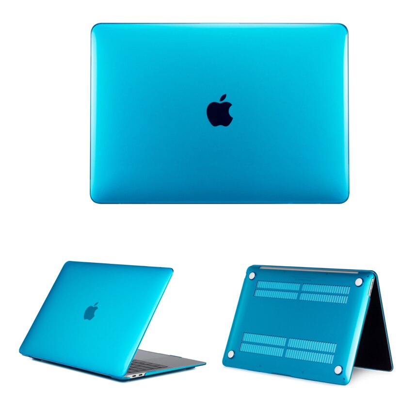 Coque For Macbook Pro 13 15 Retina Matte Laptop Case Hard PVC A1502 A1398 Shockproof for Macbook Retina 13 15 Case Matte: Clear Blue / A1502Pro13Retina2015