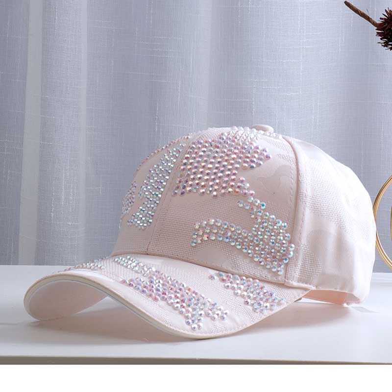 Blingbling Gute Bunte Baseball Caps Mädchen frauen Kappe Handgemachte Strass BOSS Brief Kappe Ausgestattet Hysterese Hut Weibliche