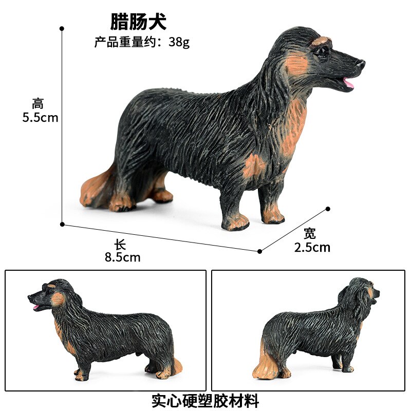 Miniatuur Beeldje Hond Model Corgi Schnauzer Shiba Inu Herder Puppy Action Figure Home Decor Accessoires Kinderen: Zjs-148