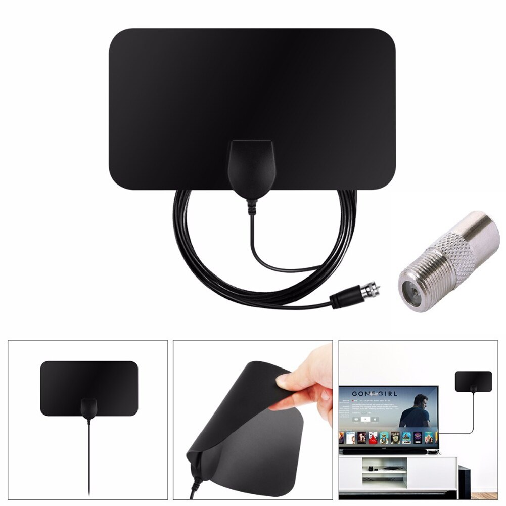 20DB Mini Indoor Easy Install Aerial TV High HD Accessories Home Digital Flat HdTV Antenna