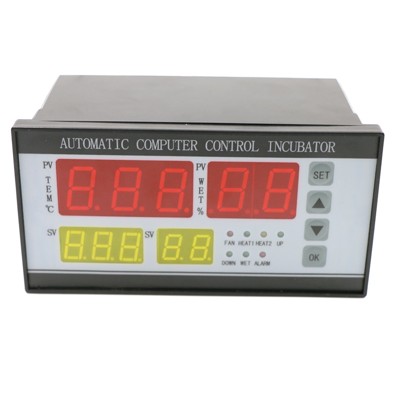 Contrôleur d'incubateur d'oeufs de XM-18 Thermostat Hygrostat contrôle de micro-ordinateur entièrement automatique avec sonde de capteur d'humidité de la température