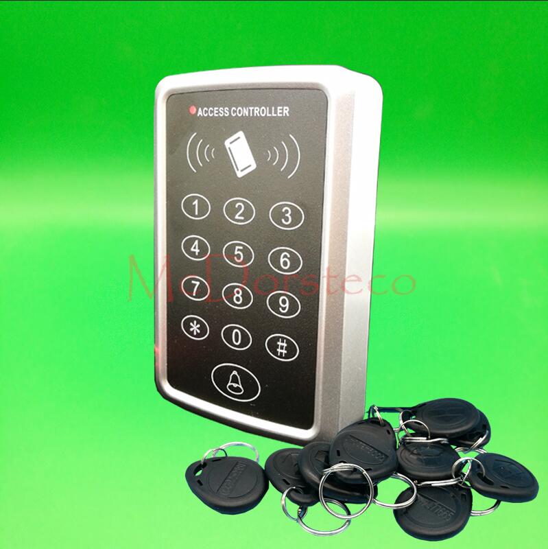 125khz Rfid Access Control Press Keypad RFID Door Access Control System Door Lock Controller Door Locker and Opener: Black keycard