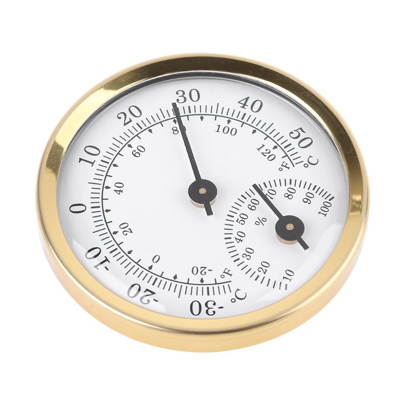 Indoor Analog Thermometer Hygrometer Humidity Temperature Gauge 58mm Household