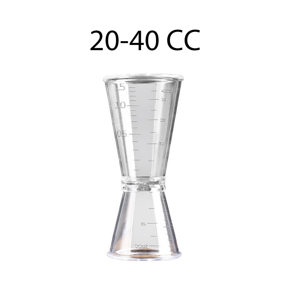 1PC Cocktail Measure Cup For Home Bar Party Useful Bar Accessories Short Drink Measurement Measuring Cup Cocktail Shaker Jigger: 20-40CC