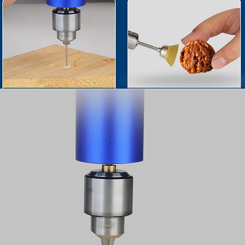 Mini Handheld Electric Drill Stepless Speed Regulation Handheld Multifunctional Metal Small Electric Drill US Plug