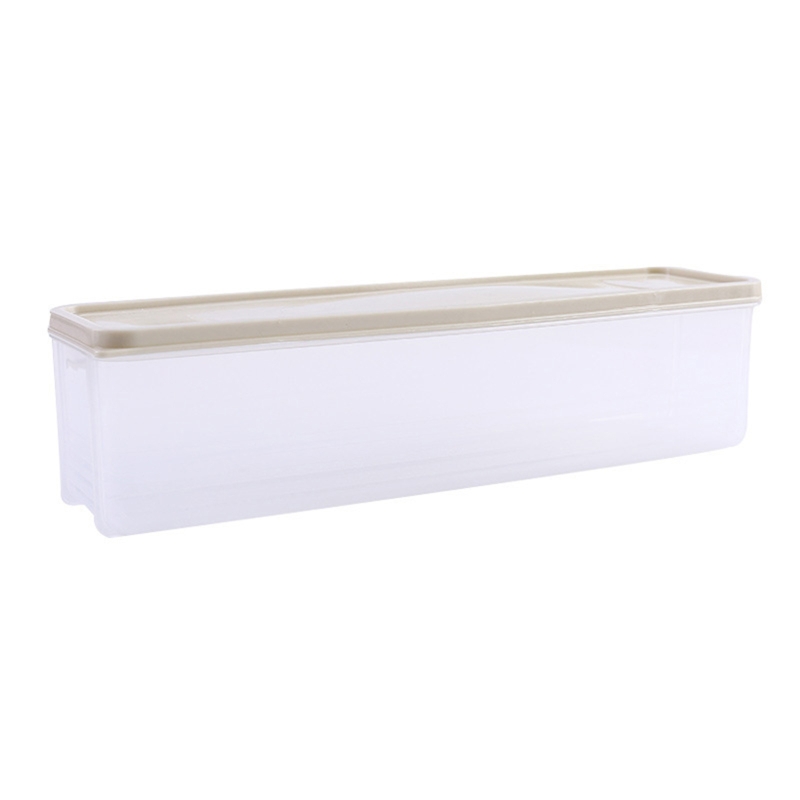 Boîte de rangement translucide pour nouilles, étanche à l&#39;humidité, boîte à Spaghetti hermétique avec couvercle en plastique transparent pour aliments et fruits: Khaki