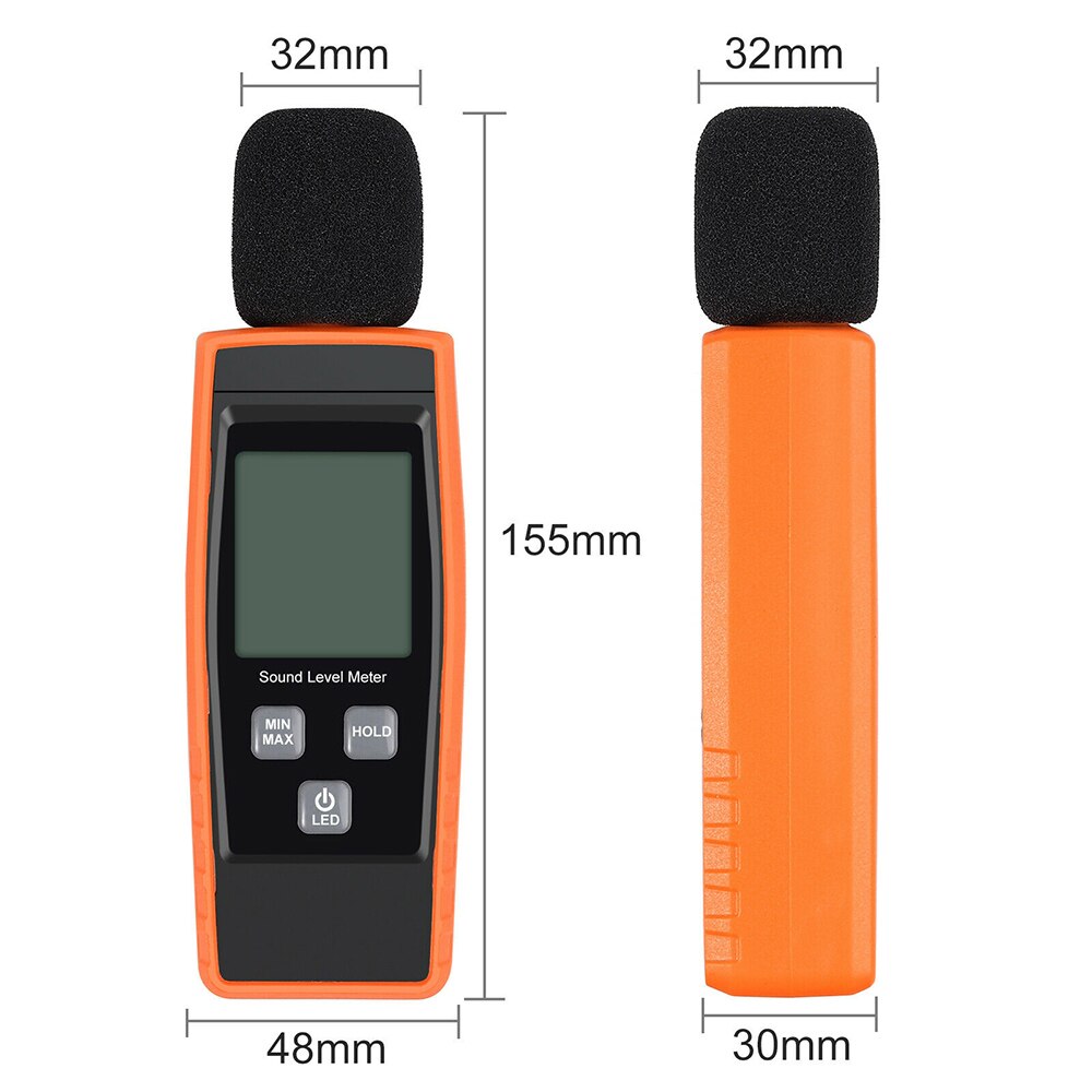 Sound Level Indicator 30-130dB Decibel Meter Measuring Instruments Mini Sound Meter Sonometros Noise Tester Digital LCD Screen