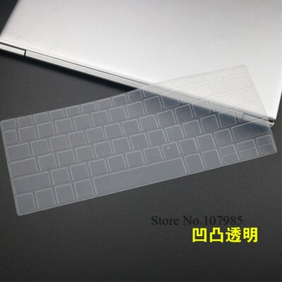 13.3&quot; Notebook Laptop Silicone Keyboard cover Skin For DELL XPS 13 9370 / XPS 13 9365 13-9370 13-9365: Clear