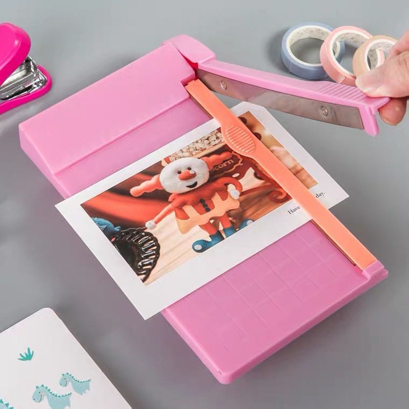 Recortadora de papel A5 de 1-6 pulgadas, Guillotina de papel fotográfico con regla integrada, cortador de papel Universal, suministros de corte de papelería para oficina y escuela