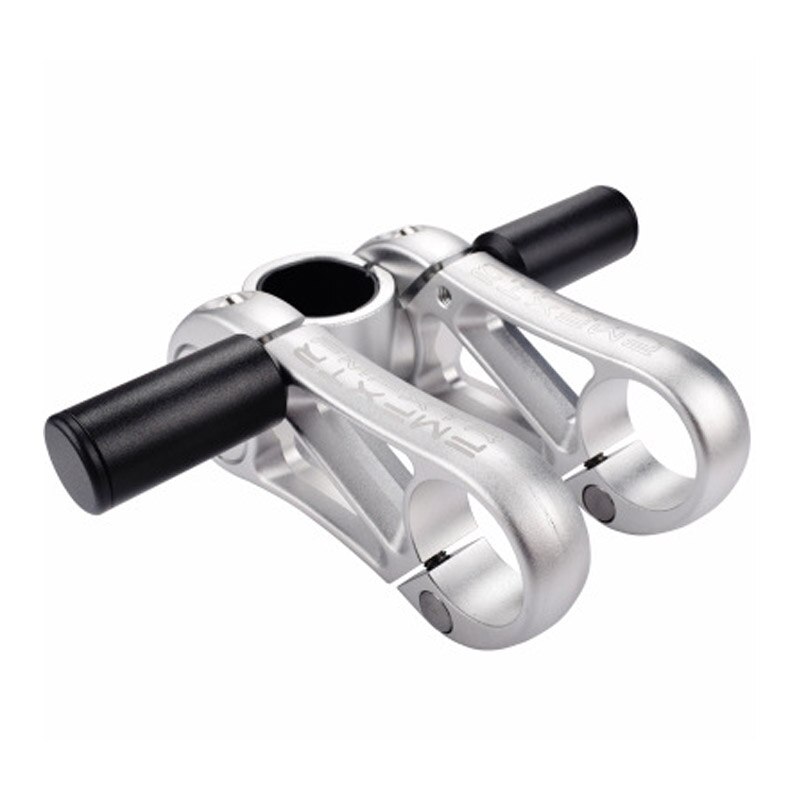 Fiets Riser Stuurpen 360 Graden Mbt Fiets Stuur Kraan 31.8 Hoogte Increaser Uitgerust Stuur Modificatie Verhogen Stem: silver1