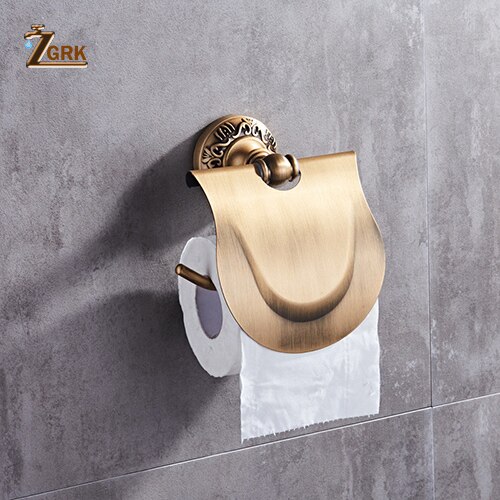 Zgrk space aluminium badeværelsesserie antik børstet håndklædering toiletpapirholder kopholder morgenkåbekrog badeværelse hardware: Gjl 01f
