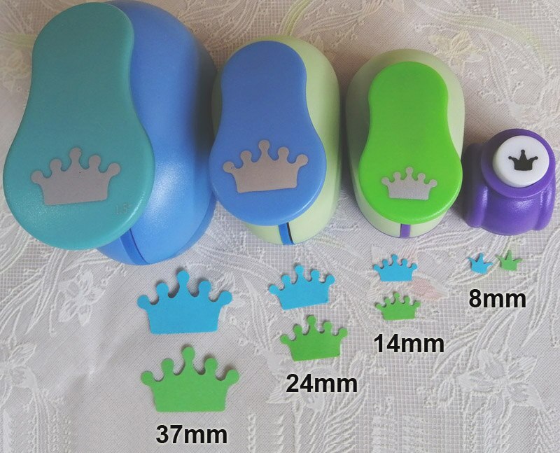 4pcs Handmade Crafts Heart Circle Star Scrapbooking Tool Paper Punch Photo Gallery decoration DIY Card Punches Embossing: Crown