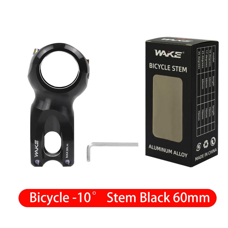 Wake Road Bike Bicycle Accessories Stem Handlebar Stem 31.8mm 10 Degree Aluminum Alloy Lightweight for Cycling Silver Stem: WHITE