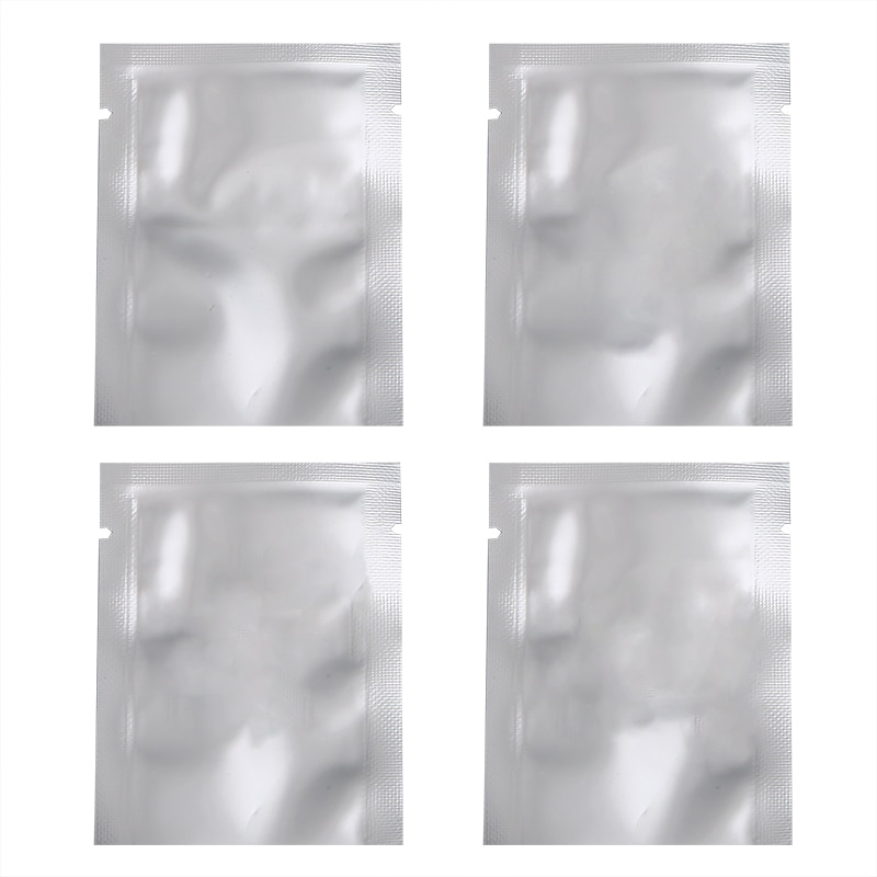 100 sztuk srebrny uszczelniacz próżniowy torby Mylar woreczki robić przechowywania folii aluminiowej dla domu narzędzia kuchenne