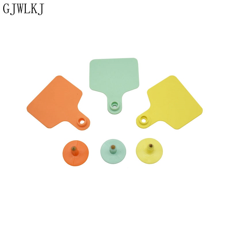 Vee Oormerken 001-100 Aantal Plastic Vee Dierlijke Markeringen Voor Koeien Oormerk Applicator Kit 100 Pc
