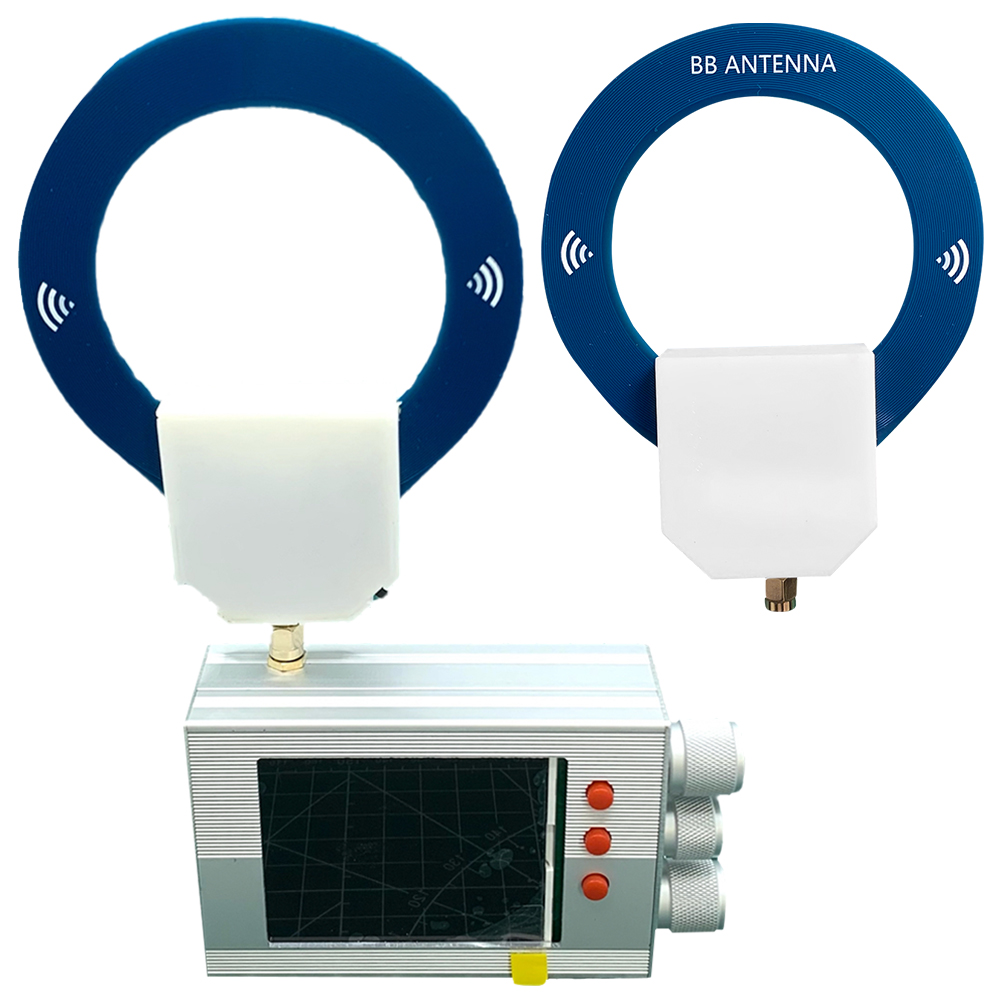 9.9KHz-181MHz Small Ring BB Antenna Portable MW SW Loop Antenna Mini Loop Antenna for Radio Malachite Receiver TEF6686 Receiver