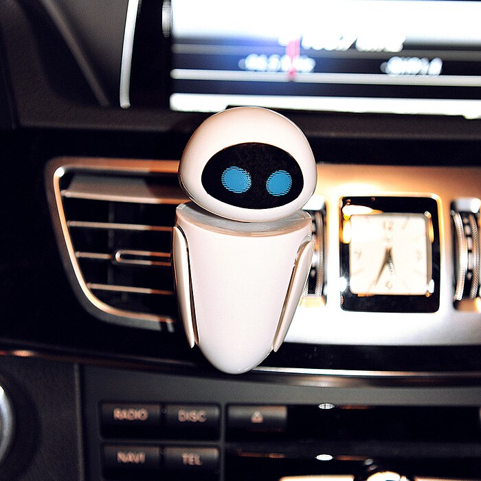 Bilfrisker tegneserie robot udluftning klip parfume diffusor sød indretning bil intern duft lugt luftrenser tilbehør