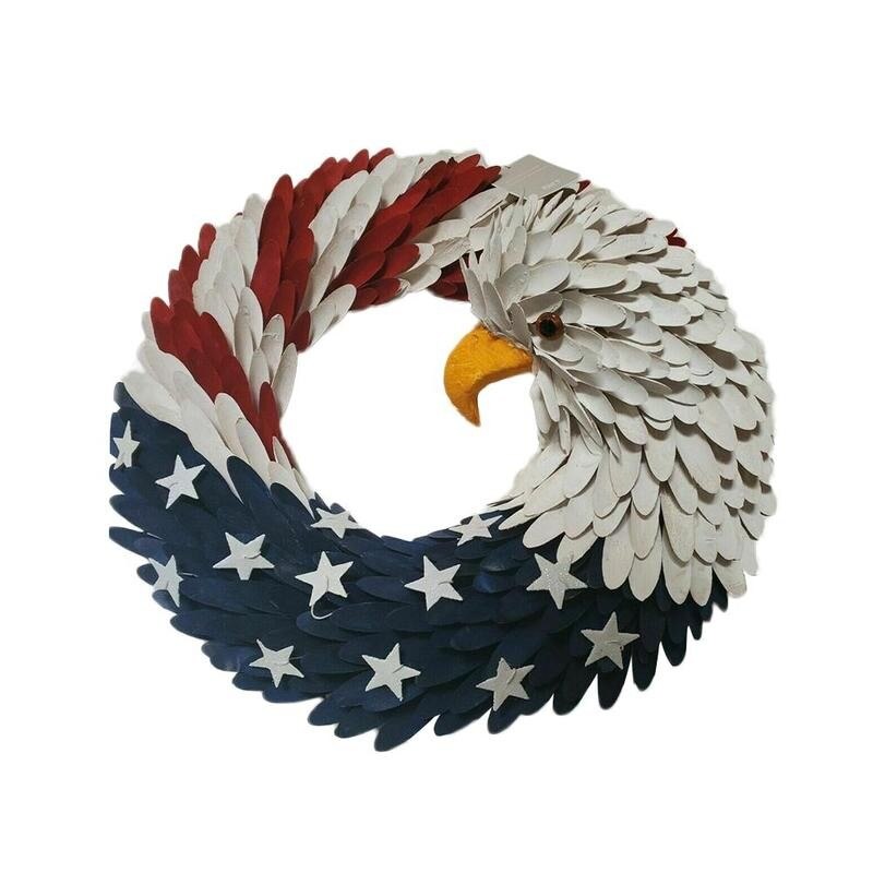American Eagle Wreath - Patriotic Wreath for Front Door Election Vote President American Eagle Garland