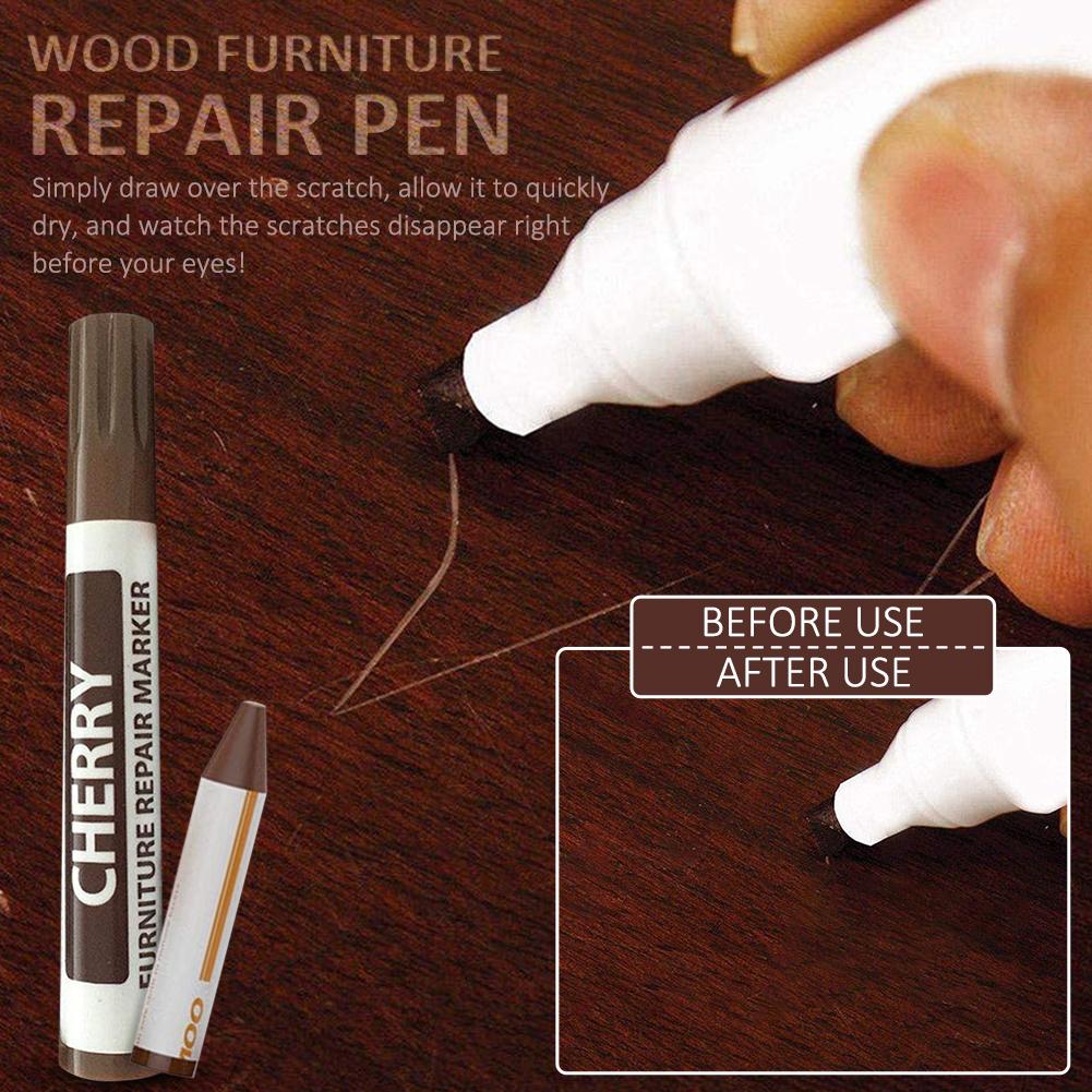 Kit reparador para arañazos, pluma de cera, madera, muebles, suelo, lápices de reparación dañados, reparador para arañazos, materiales, herramienta de parche, 17 Uds.