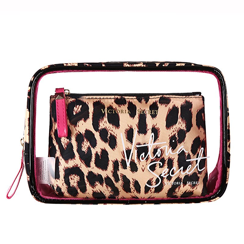 PVC Transparent Brand Cosmetic Bag Travel Toiletry Bag Set Make-up Organizer Pouch Makeup Case Beautician Vanity Necessaire Trip: 8