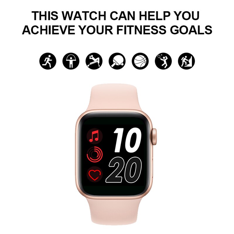 IWO-reloj inteligente IWO 8 serie 5, con llamadas, Bluetooth, control del ritmo cardíaco y de la presión sanguínea, 44mm, para IOS y Android