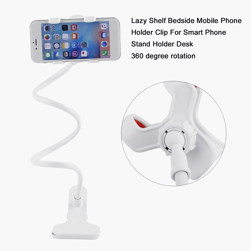360 Drehung praktisch Halfter Stehen Hände Freie flexibel Clip Bett Schreibtisch Tisch Clip Halterung für Telefon Universal- Halterung