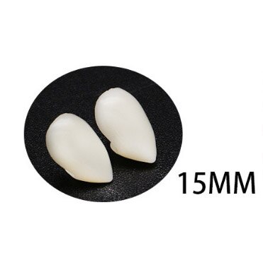 1 Pair Latex Elf Ears Pointed Cosplay Mask For Halloween Masquerade Party Costumes Festival Party Supplies: 15mm dentures