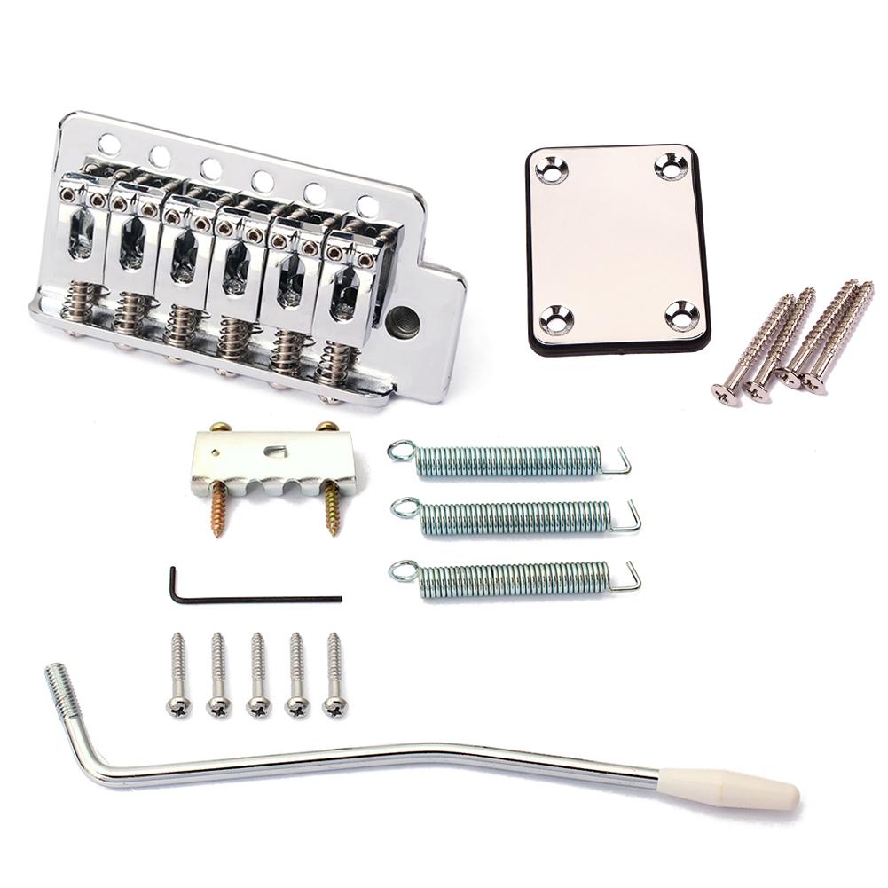 Udskiftning af elektrisk guitar tremolo bridge neck plate kit til stratocaster strat