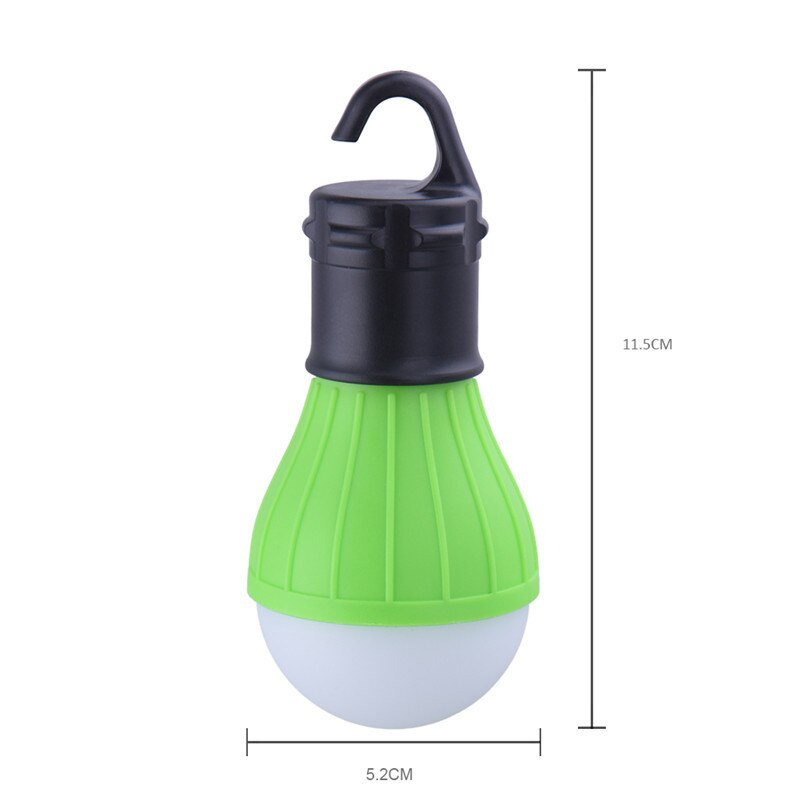 Mini Portable Lantern Tent Light LED Bulb Emergency Lamp Waterproof Hanging Hook Flashlight For Camping 4 Colors Use 3*AAA