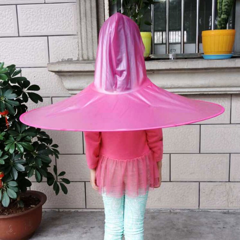 Gorro para senderismo y lluvia para niños, gorra de plástico transparente para exteriores, gorro impermeable