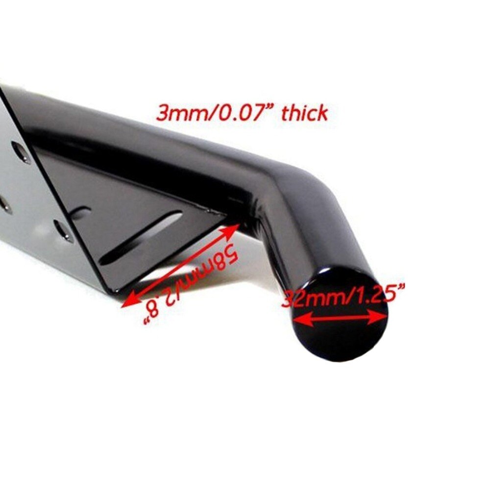 Universele Voorste Nummerplaat Beugel Bumper Frame Beugel Houder Bull Bar Stijl Voor Offroad Lichten Bar Led Suv Truck pick