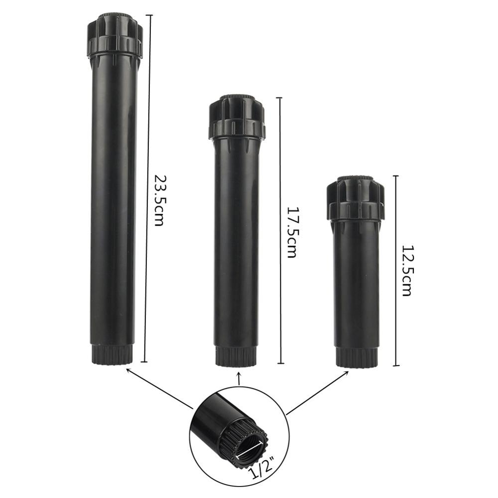 10Pcs 1/2" Pop-Up Spray Head Sprinklers 0°~360° Adjustable Yard Lawn Garden Greenhouse Irrigation Gardening Watering Nozzles
