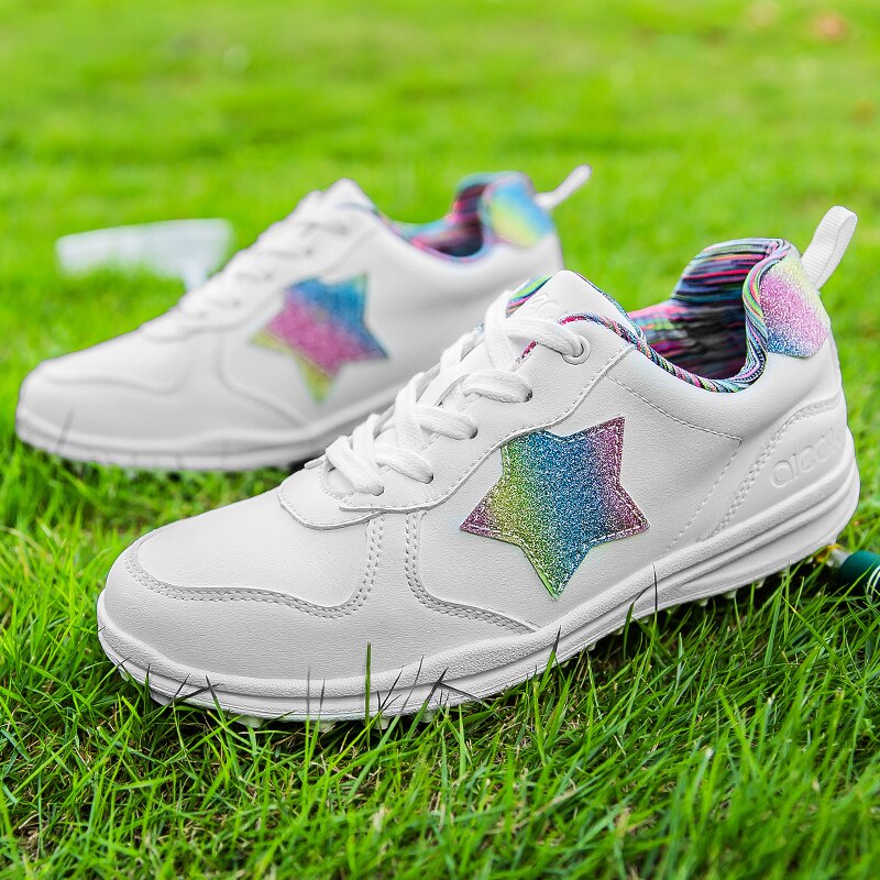 Dames golfschoenen witte waterdichte golfschoenen dames jogging wandelschoenen golfschoenen dames sneakers